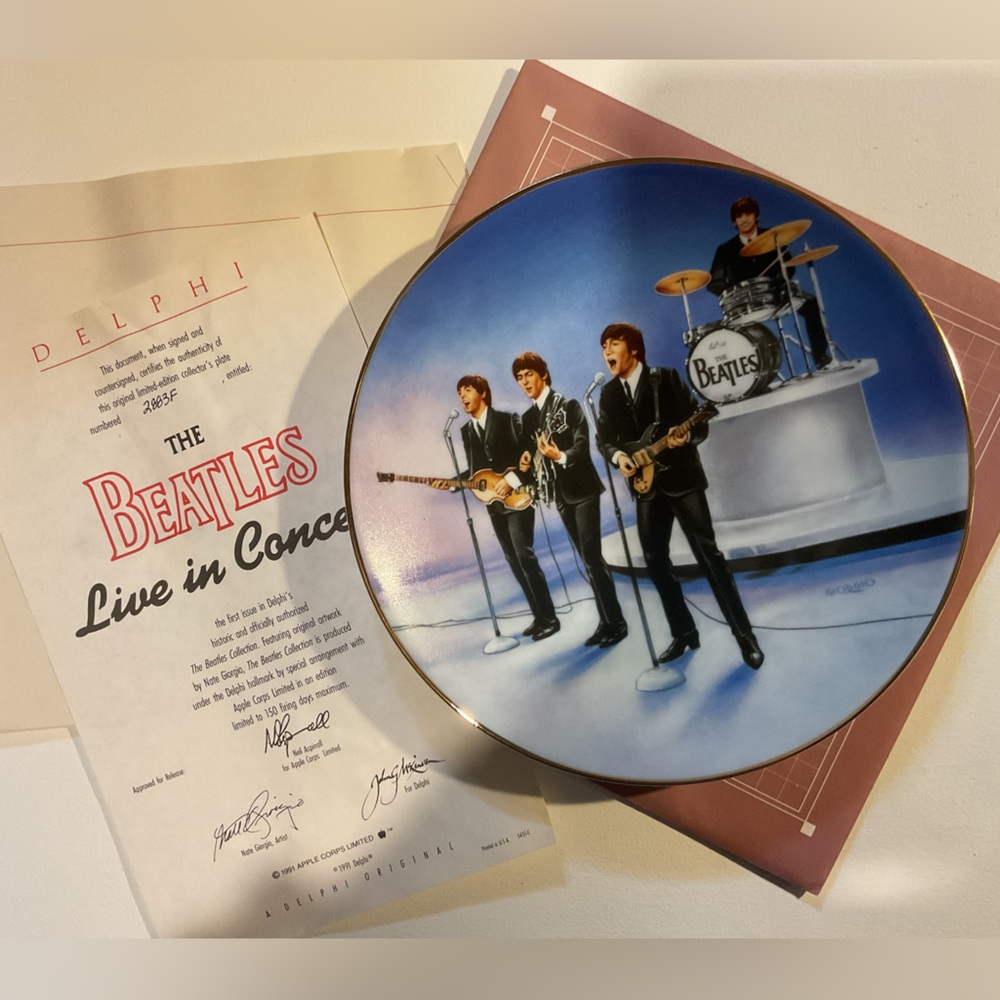Beatles collectible plate